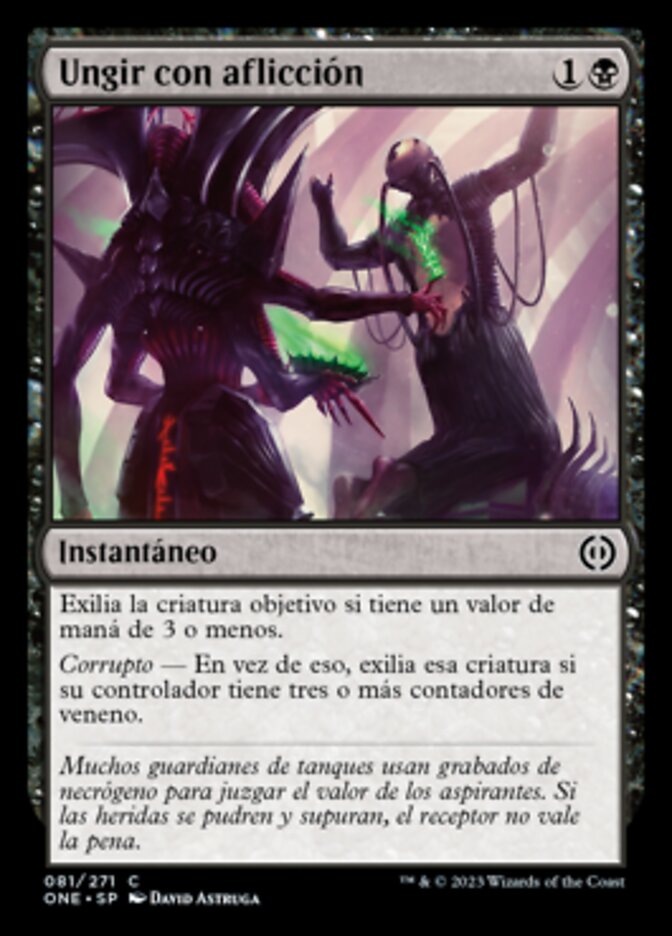 Ungir con aflicción