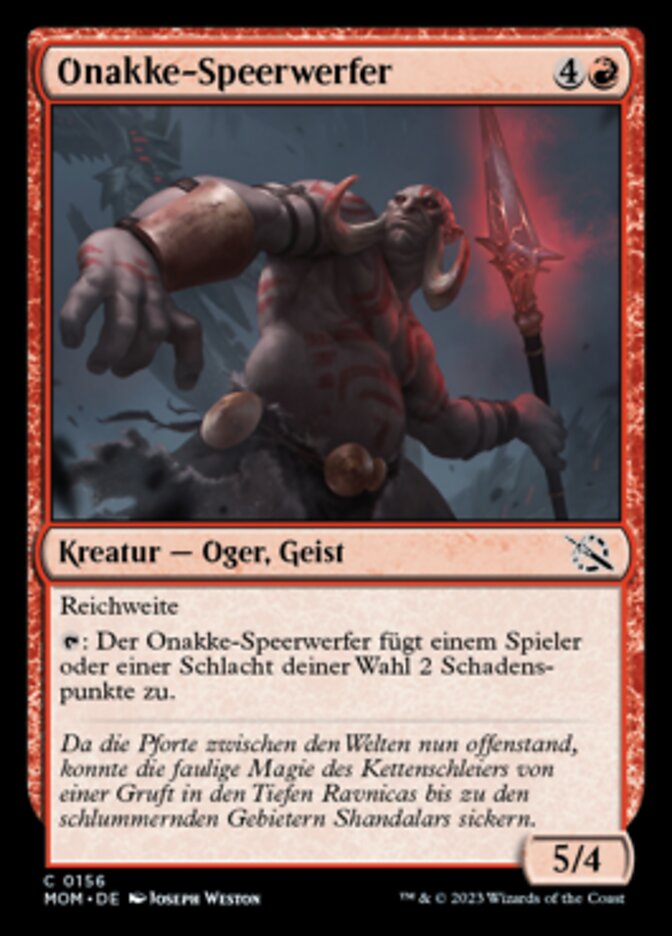 Onakke-Speerwerfer