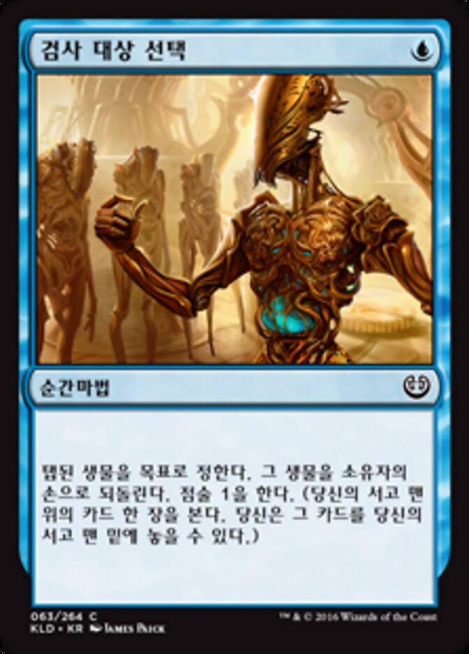 검사 대상 선택