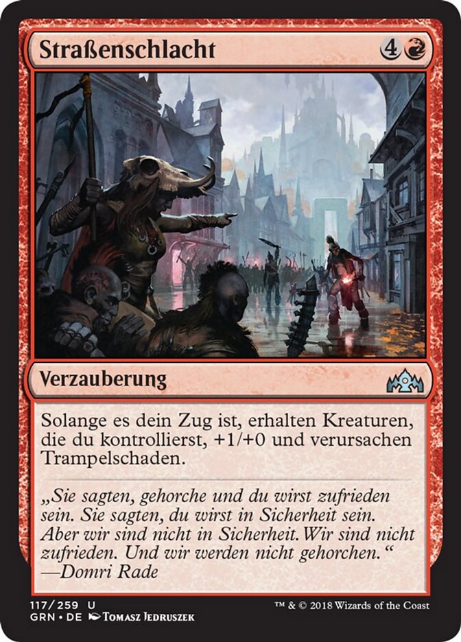 Straßenschlacht