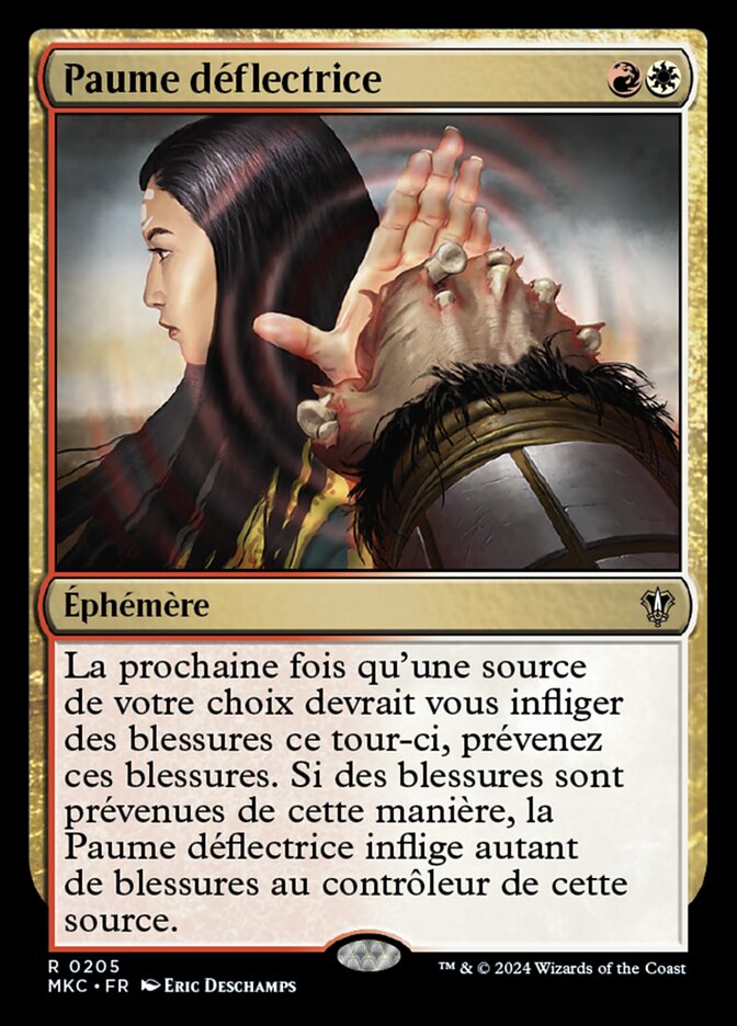 Paume déflectrice