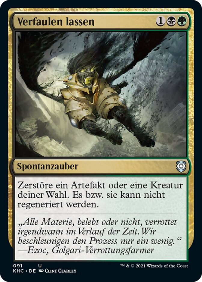 Verfaulen lassen