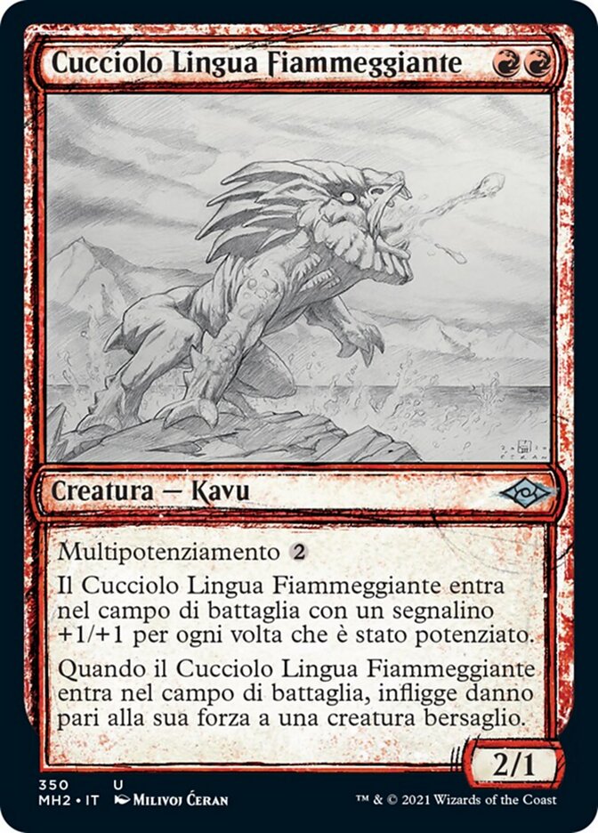 Cucciolo Lingua Fiammeggiante