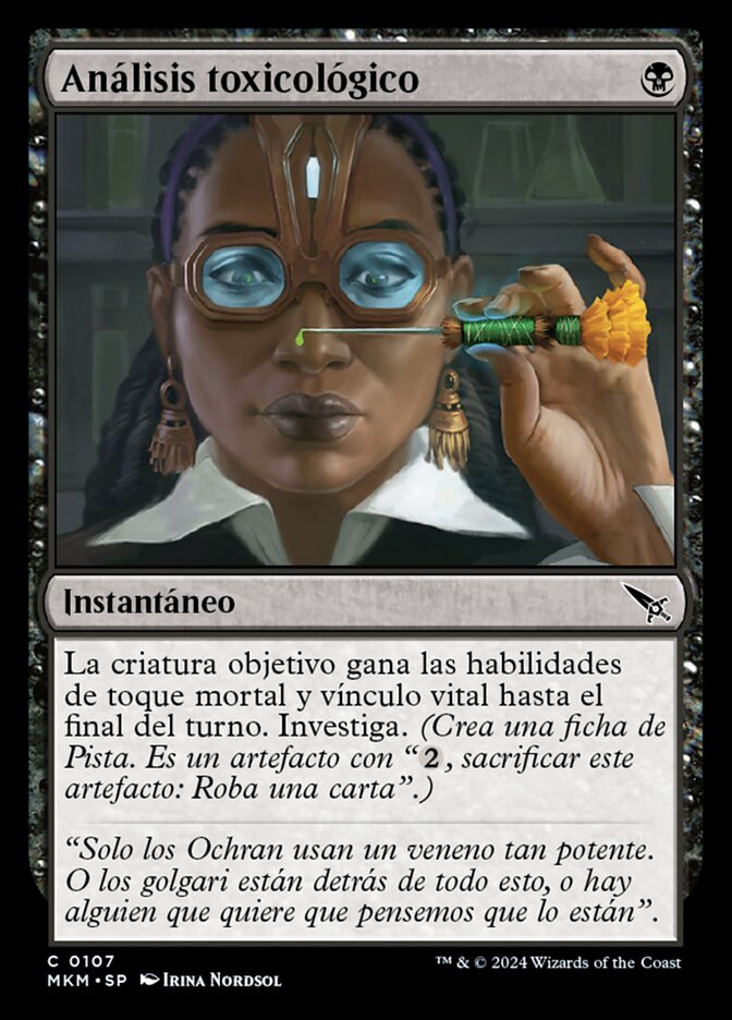 Análisis toxicológico