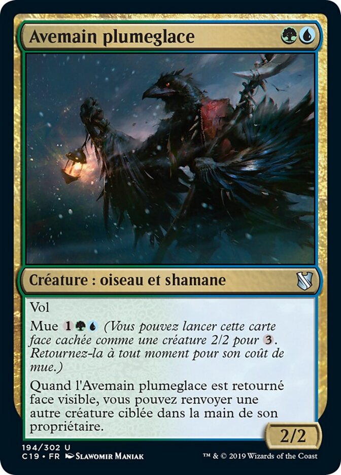 Avemain plumeglace