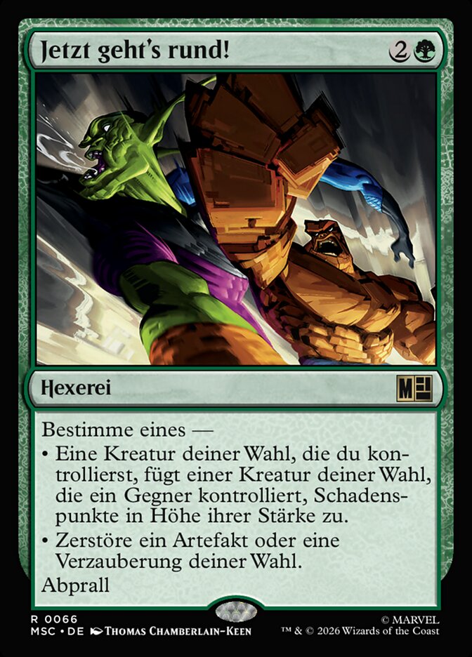 Jetzt geht's rund!