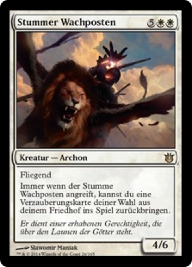 Stummer Wachposten
