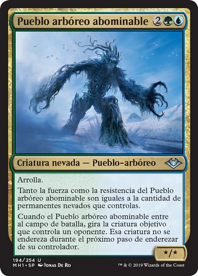Pueblo arbóreo abominable