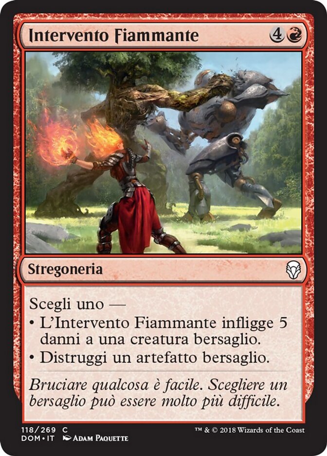 Intervento Fiammante