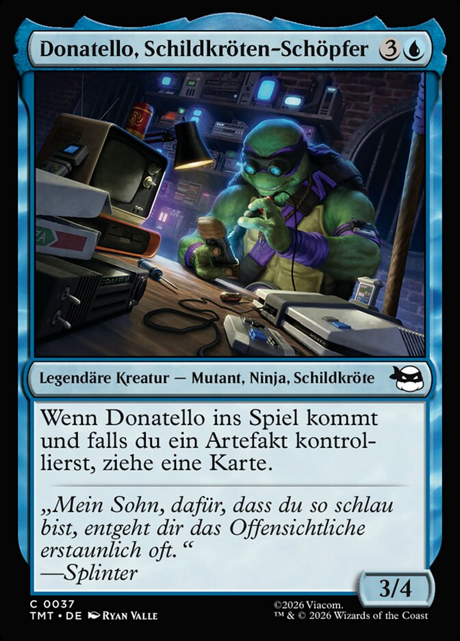Donatello, Schildkröten-Schöpfer
