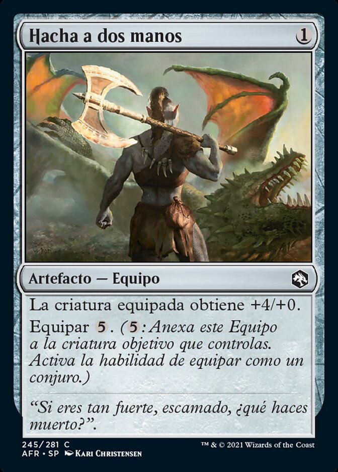 Hacha a dos manos