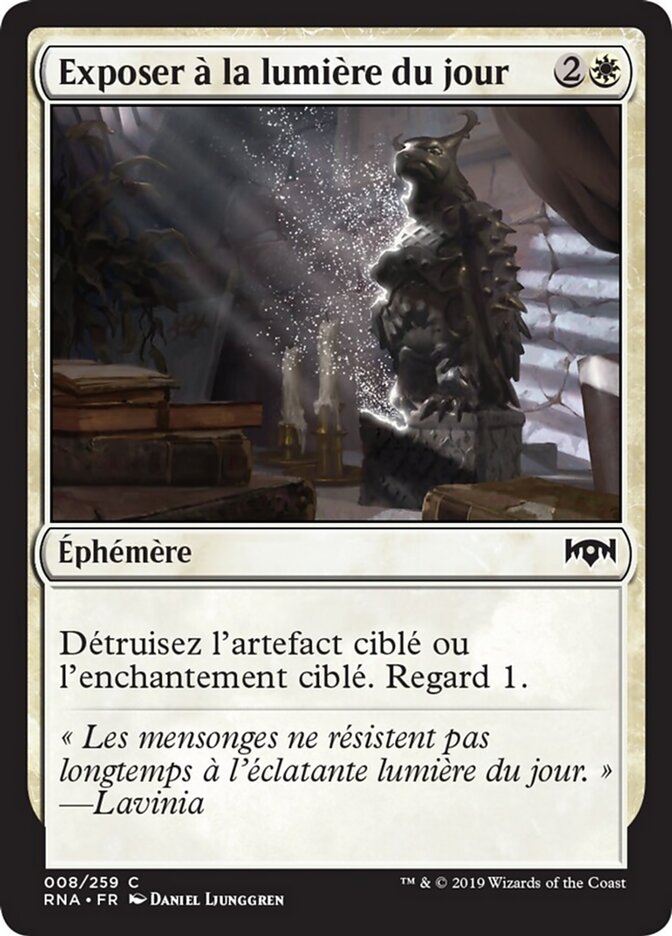 Exposer à la lumière du jour