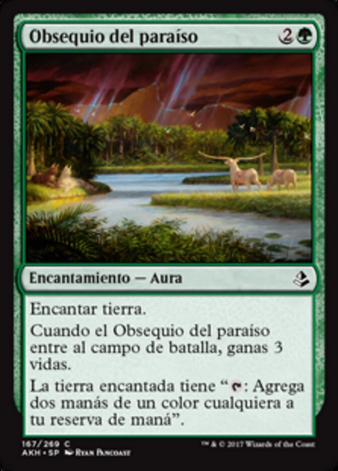 Obsequio del paraíso