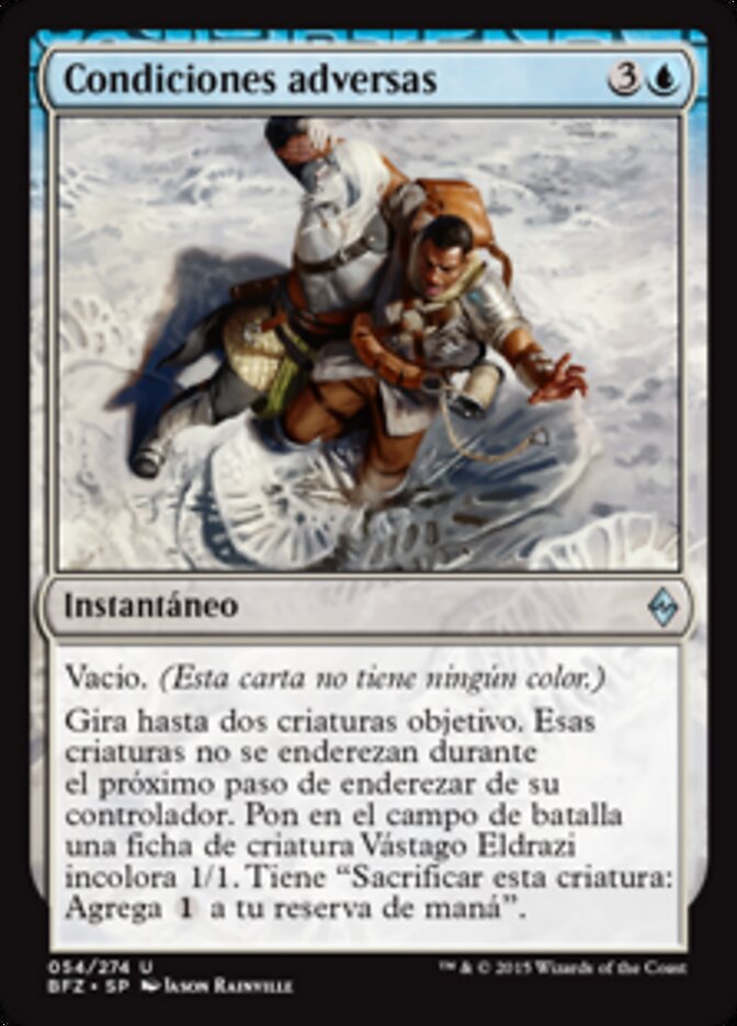 Condiciones adversas
