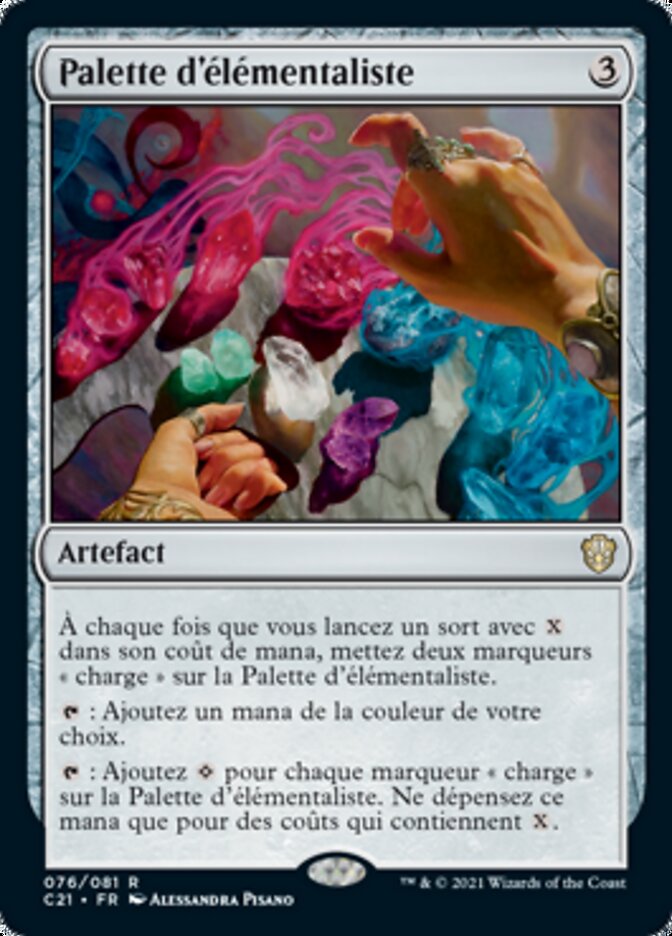 Palette d'élémentaliste