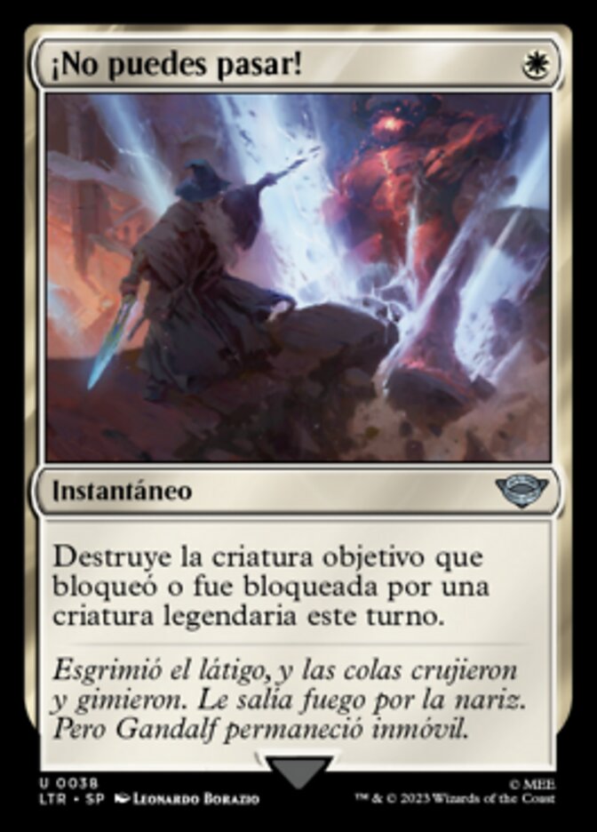 ¡No puedes pasar!