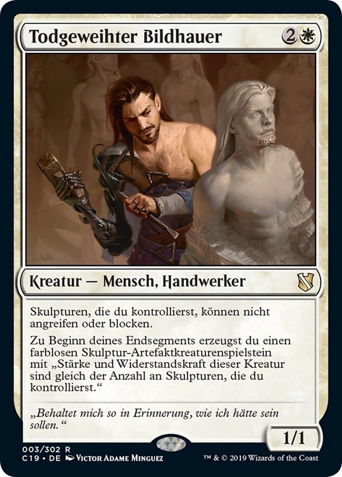 Todgeweihter Bildhauer