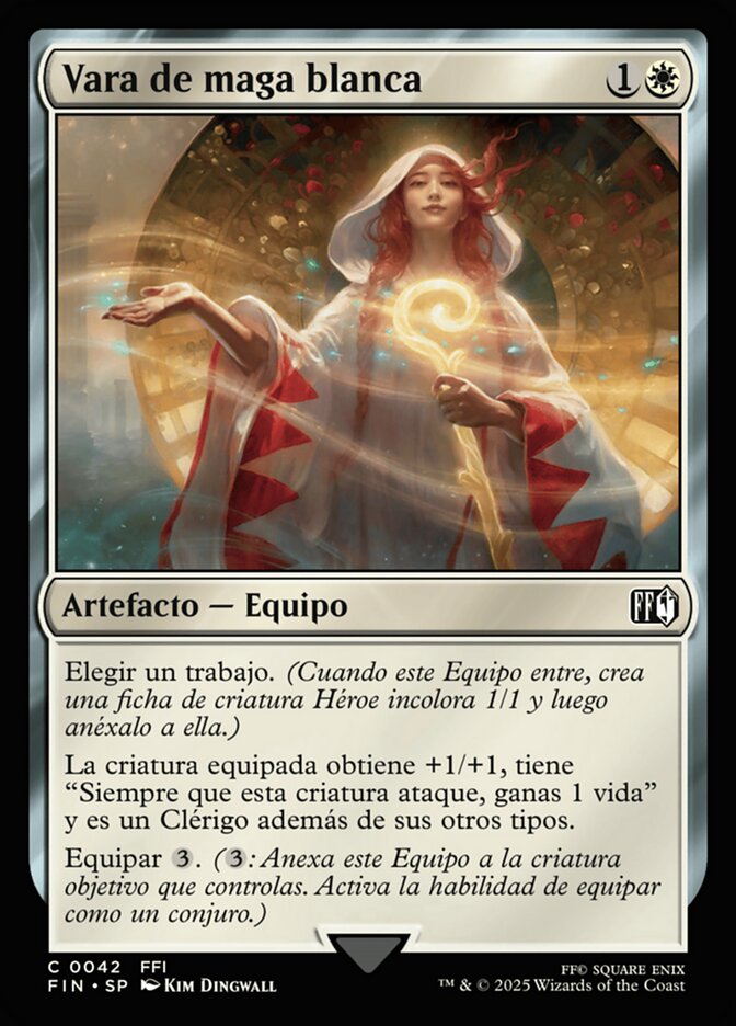 Vara de maga blanca