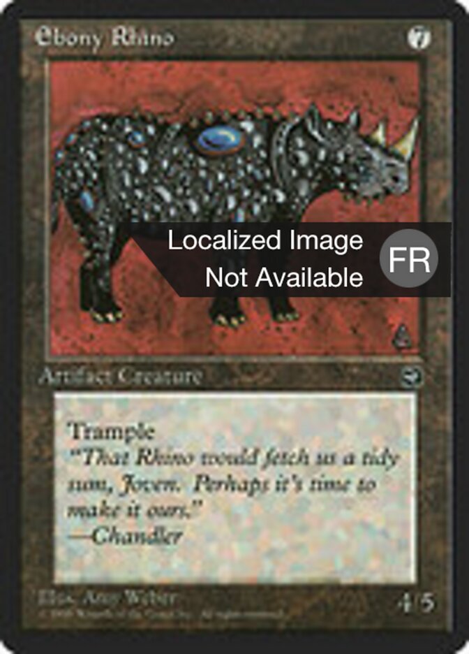 Rhinocéros d'ébène