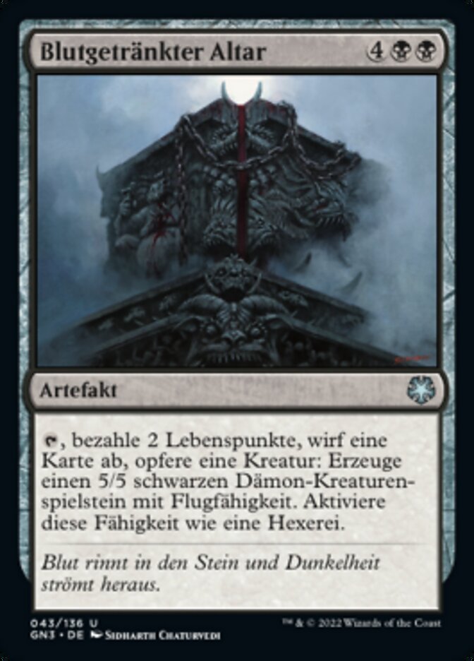 Blutgetränkter Altar