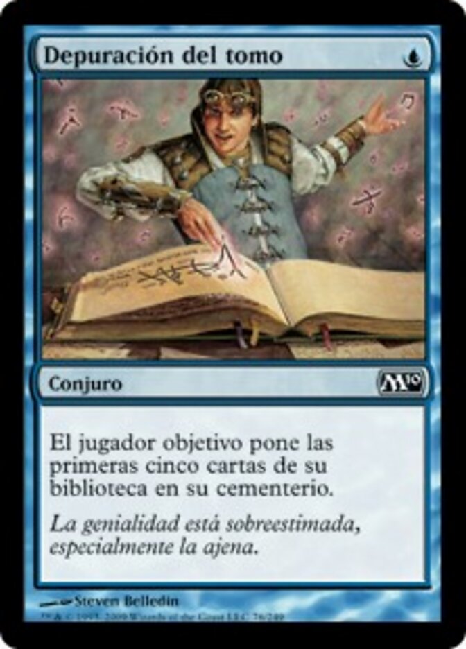 Depuración del tomo