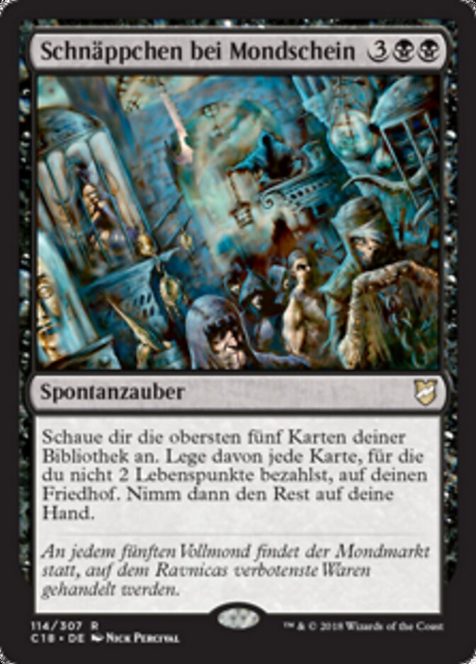 Schnäppchen bei Mondschein