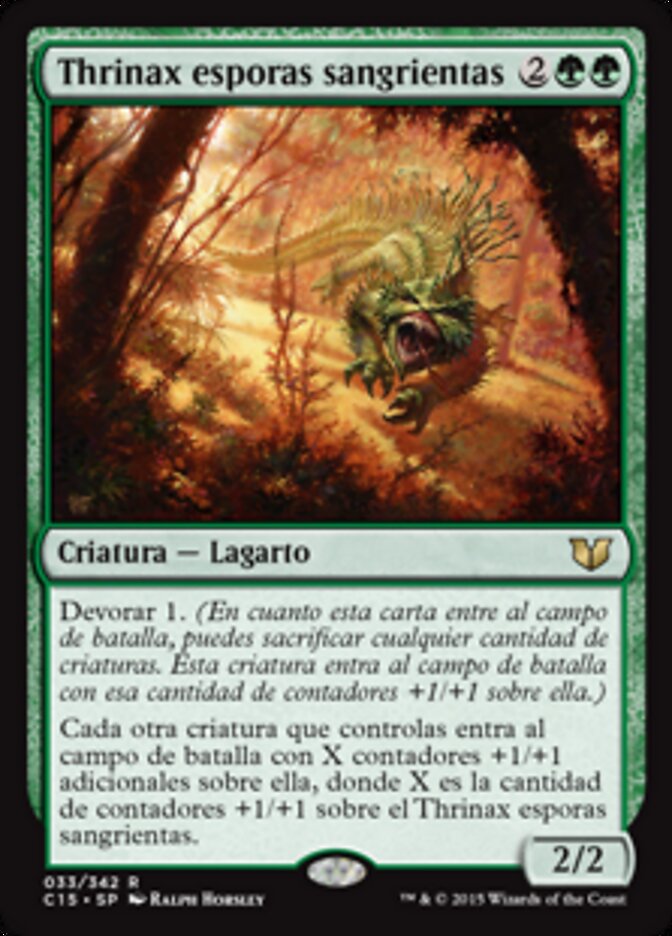 Thrinax esporas sangrientas