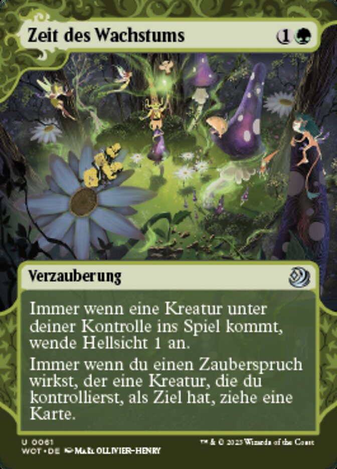 Zeit des Wachstums