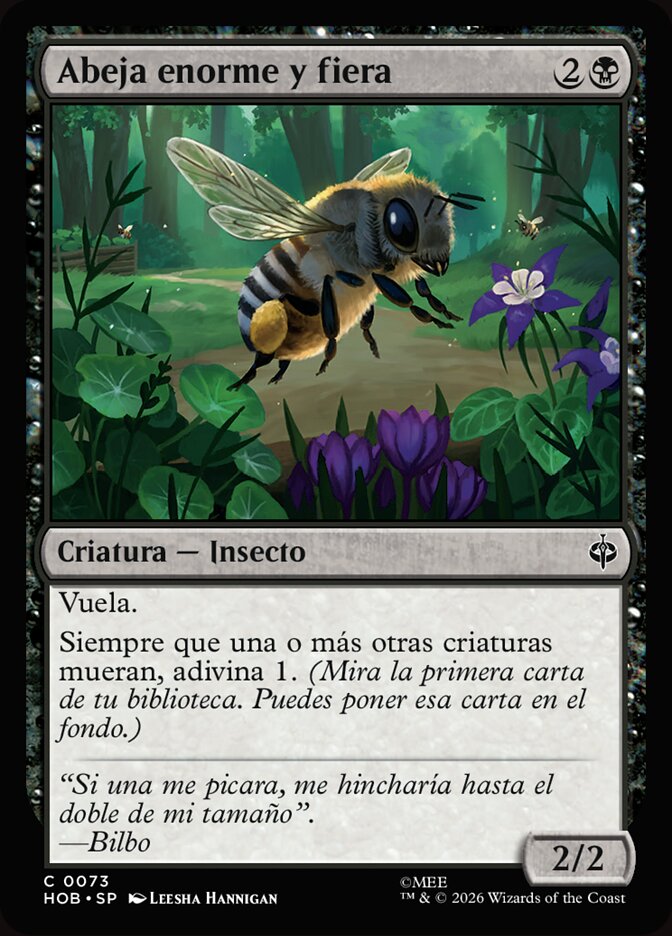 Abeja enorme y fiera