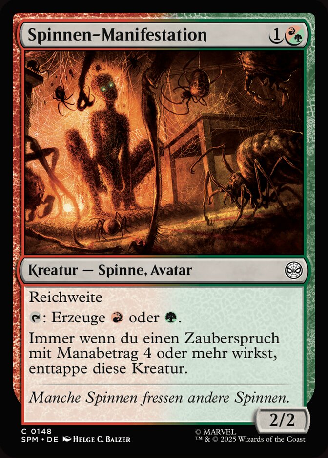 Spinnen-Manifestation