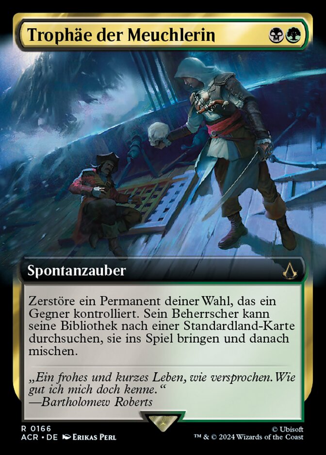 Trophäe der Meuchlerin