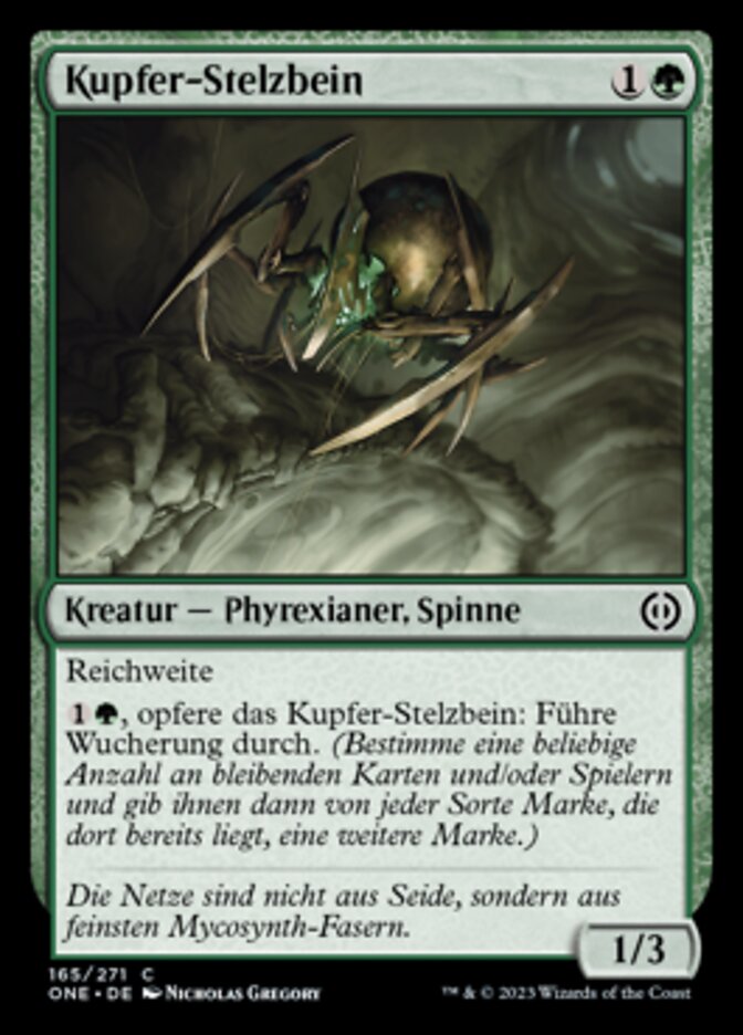 Kupfer-Stelzbein