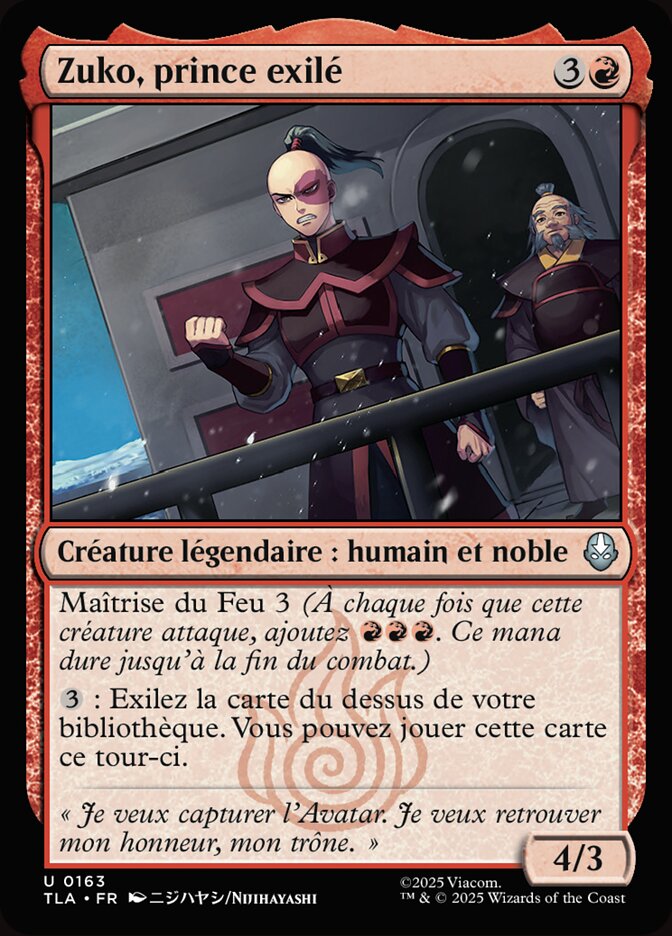 Zuko, prince exilé