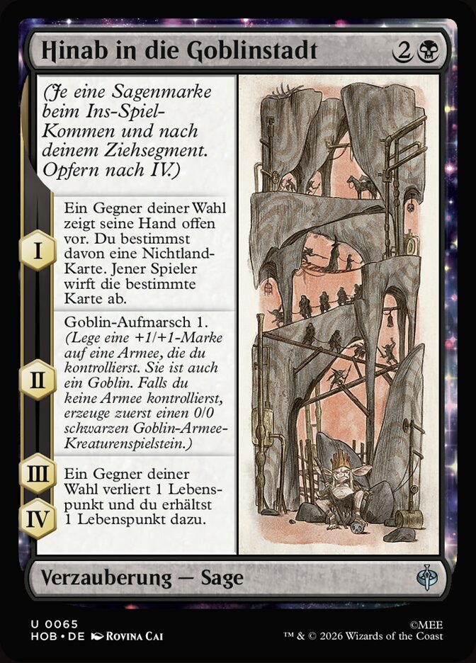 Hinab in die Goblinstadt