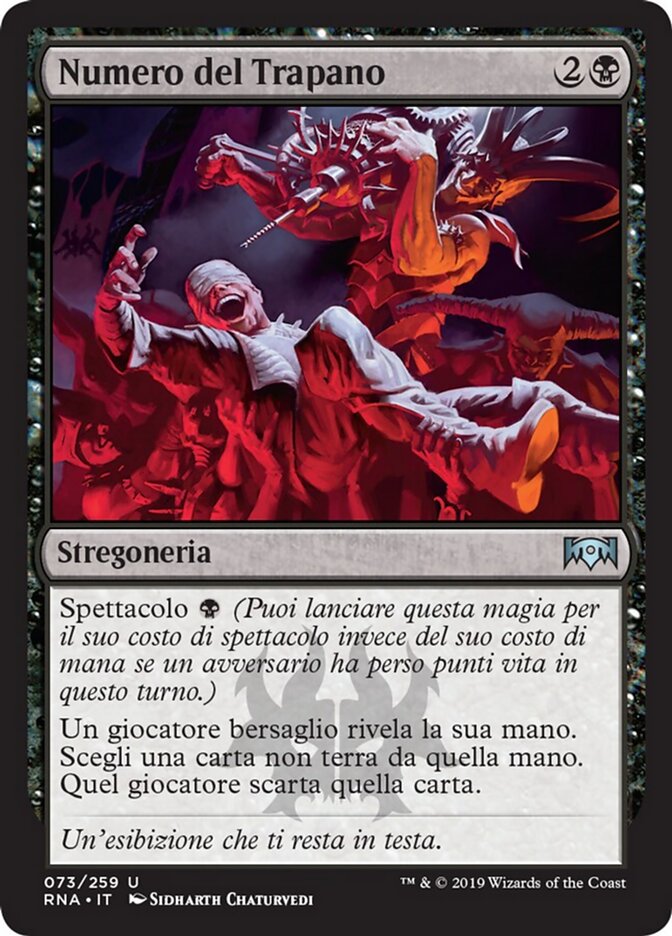 Numero del Trapano