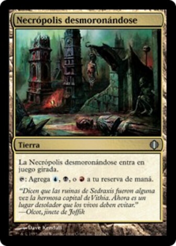 Necrópolis desmoronándose