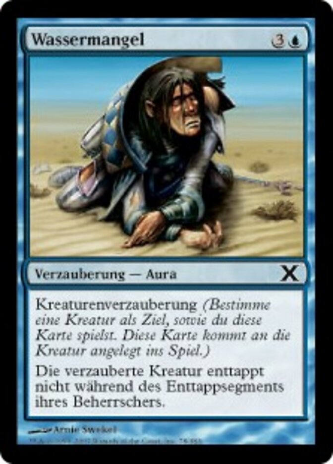 Wassermangel