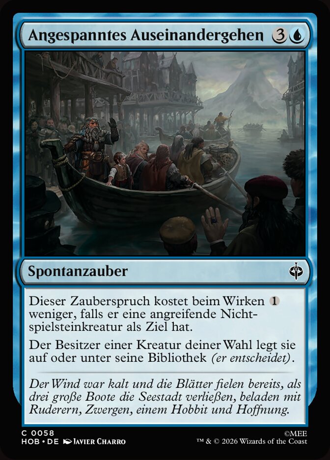 Angespanntes Auseinandergehen