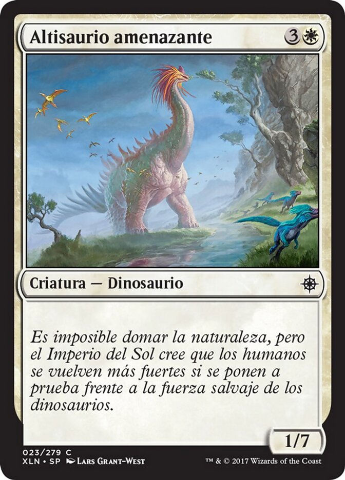 Altisaurio amenazante