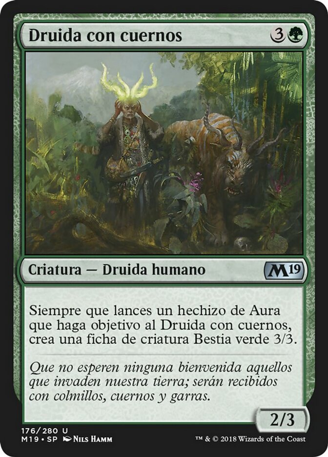 Druida con cuernos