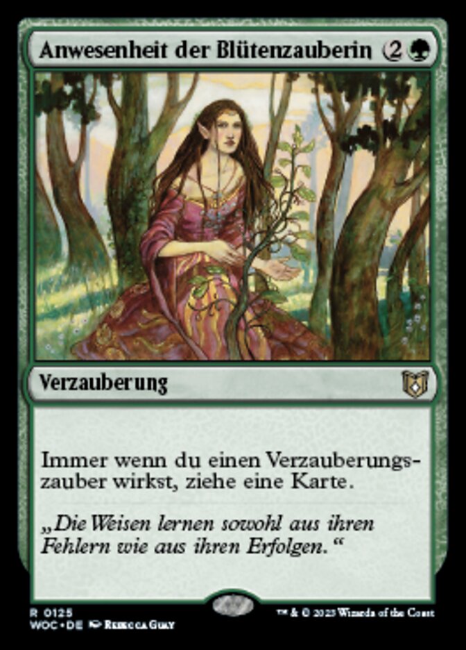Anwesenheit der Blütenzauberin