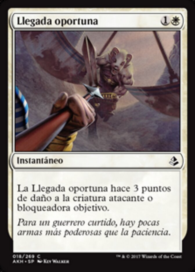 Llegada oportuna