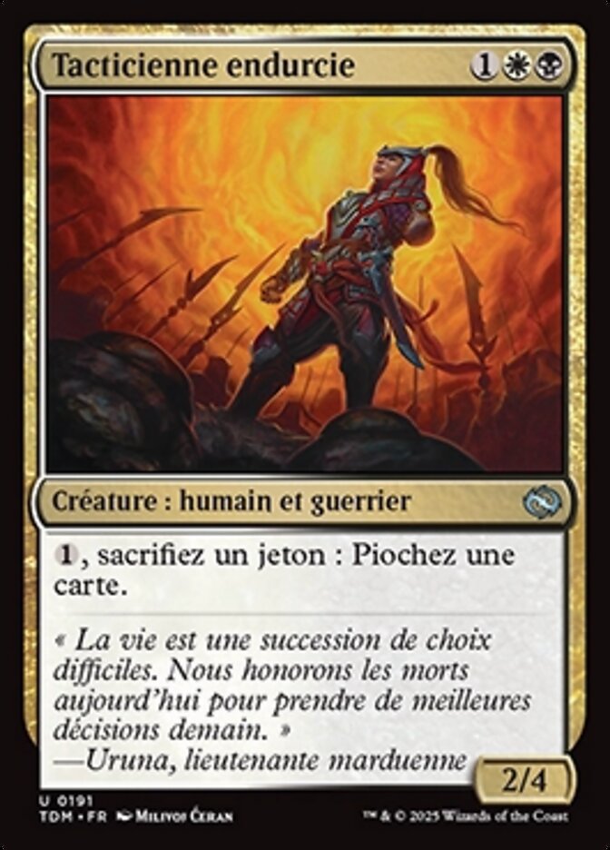 Tacticienne endurcie