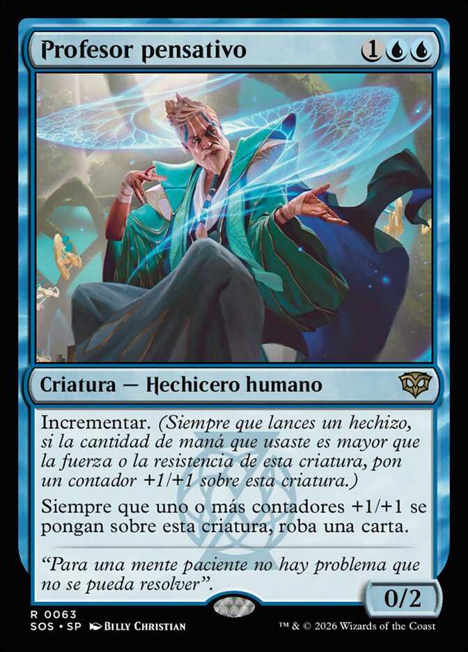 Profesor pensativo