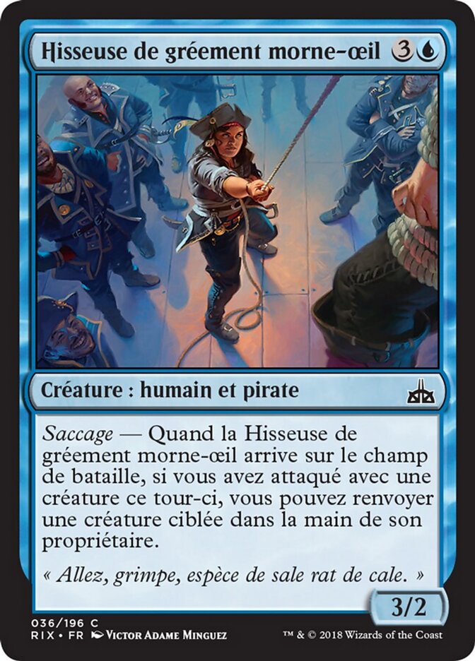 Hisseuse de gréement morne-œil