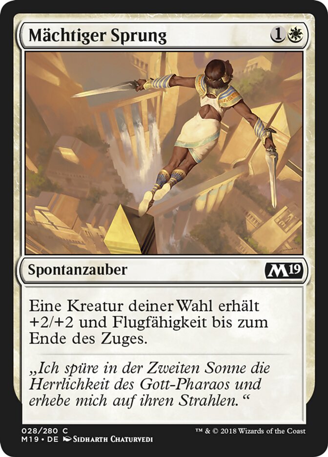 Mächtiger Sprung
