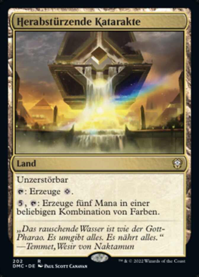 Herabstürzende Katarakte