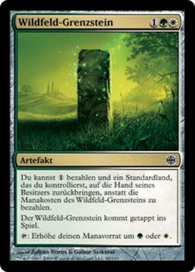 Wildfeld-Grenzstein