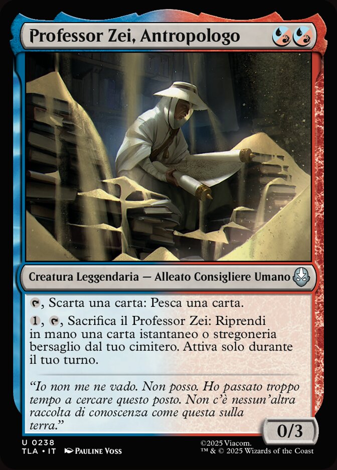 Professor Zei, Antropologo