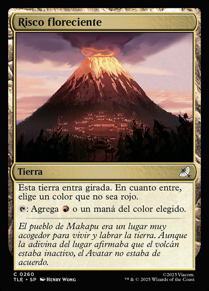 Risco floreciente